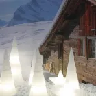 Indendørs eller udendørs lampe i hvid, rød eller grøn plast - Alberostar Viadurini