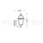 Udendørs væglampe i trykstøbt aluminium og glas Made in Italy - Elric Viadurini