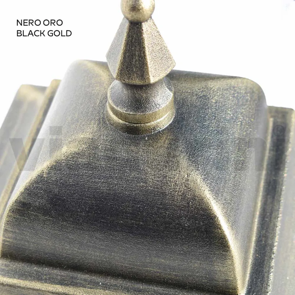 Udendørs væglampe i aluminium og sandblæst glas - Alchemist Viadurini