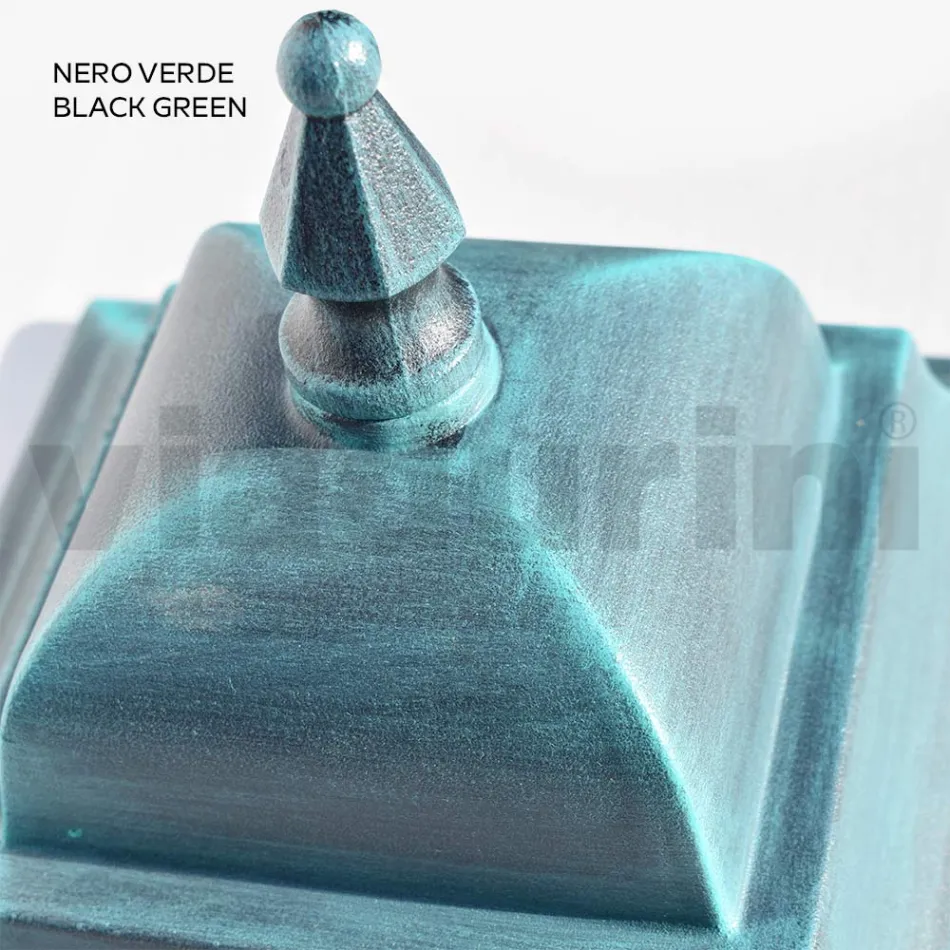 Udendørs væglampe i aluminium og gennemsigtigt glas - Alchemist Viadurini