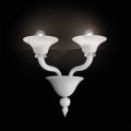 Væglampe med 2 lys i håndlavet Venedig glas - Ismail