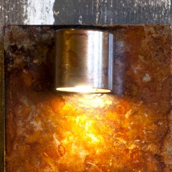 Artisan væglampe i jern Corten Finish Made in Italy - Cialda