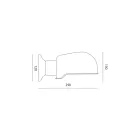 Håndlavet væglampe i toscansk majolica fremstillet i Italien - Toscot Bistrò Viadurini