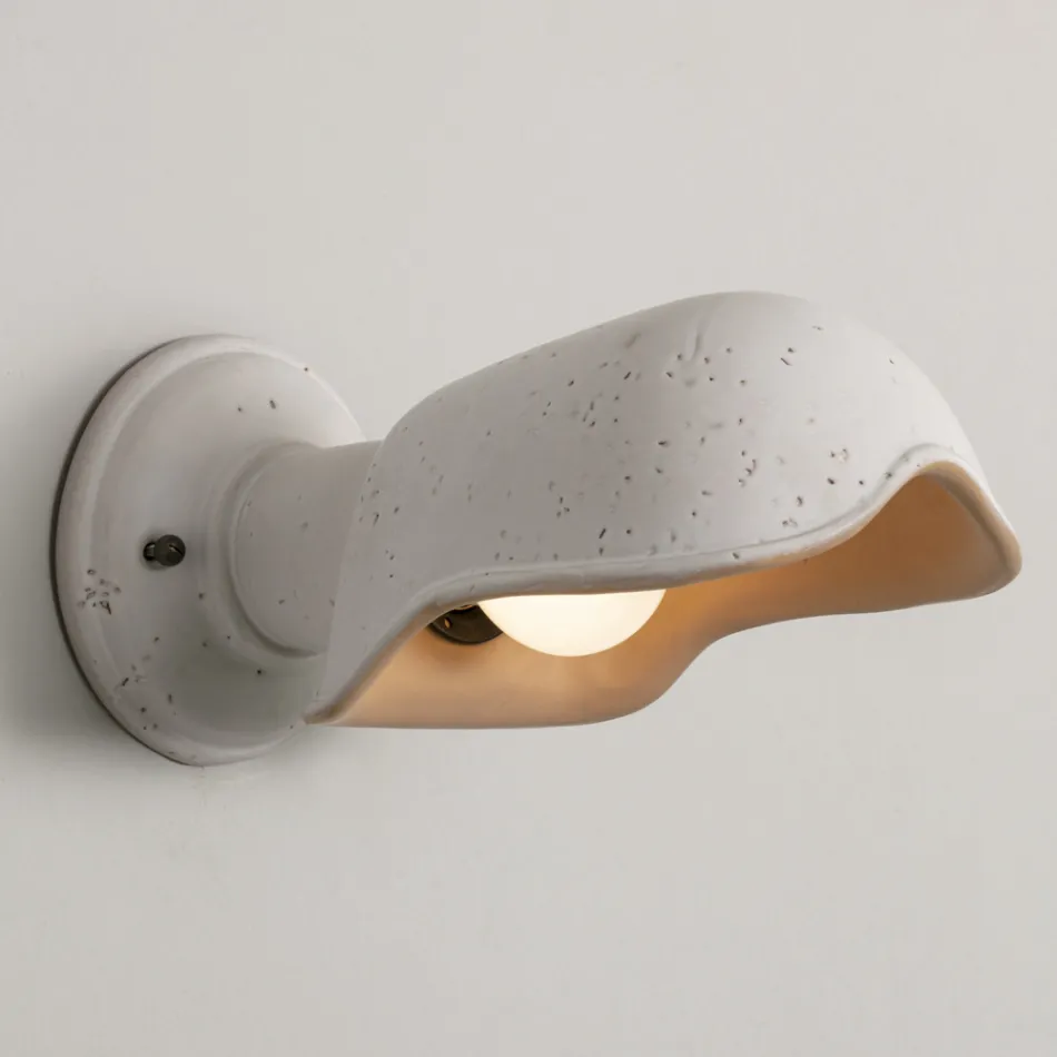 Håndlavet væglampe i toscansk majolica fremstillet i Italien - Toscot Bistrò Viadurini