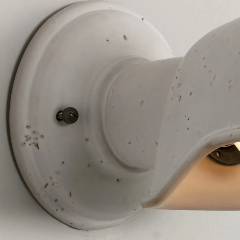 Håndlavet væglampe i toscansk majolica fremstillet i Italien - Toscot Bistrò Viadurini