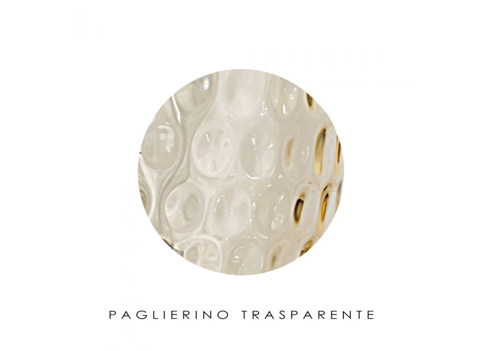 Artisan væglampe i venetiansk blæst glas - Bolle Balloton Viadurini