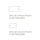 Håndlavet væglampe i blæst og dekoreret venetiansk glas - Mary Viadurini