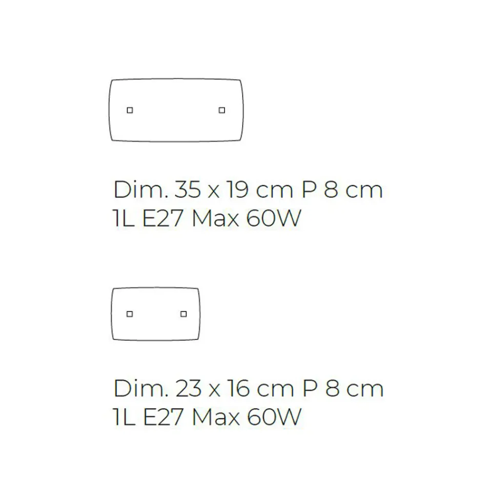 Håndlavet væglampe i blæst og dekoreret venetiansk glas - Mary Viadurini