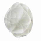 lampe Væg perle hvid moderne design, diameter 28 cm, Lena Viadurini