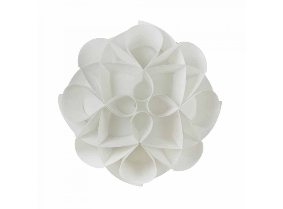 lampe Væg perle hvid moderne design, diameter 28 cm, Lena Viadurini