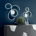 Væglampe med LED i Malet Metal Moderne Design - Trella Viadurini