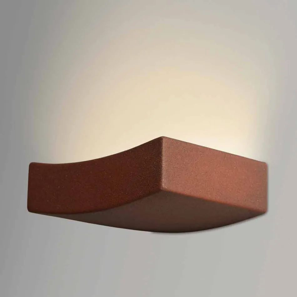 Lampe moderne design stål væg Ø13xh.3,5xsp.10 cm Osea Viadurini