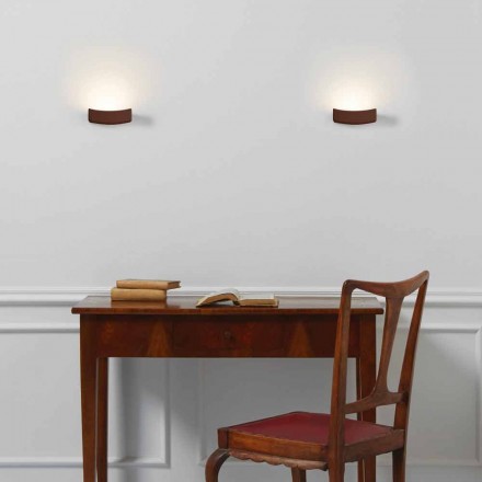 Lampe moderne design stål væg Ø13xh.3,5xsp.10 cm Osea Viadurini