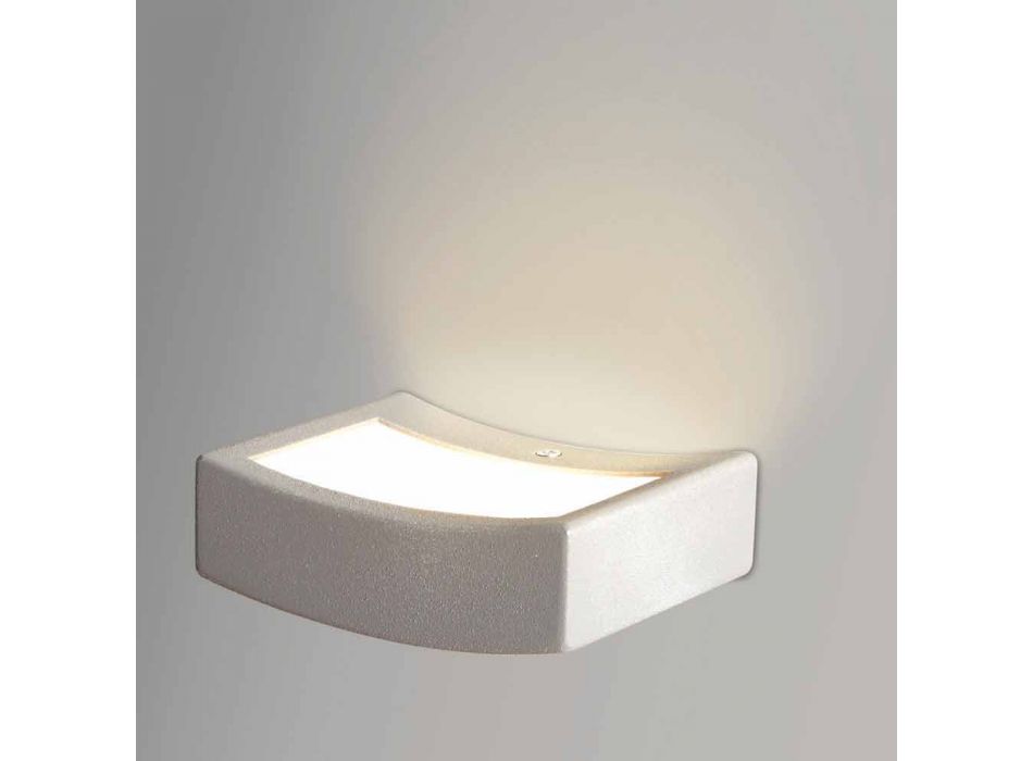Lampe moderne design stål væg Ø13xh.3,5xsp.10 cm Osea Viadurini