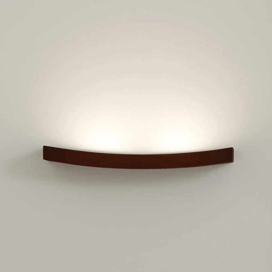 Lampe moderne design stål væg Ø50xh.3,5xsp.10 cm Eldora Viadurini