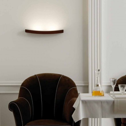 Lampe moderne design stål væg Ø50xh.3,5xsp.10 cm Eldora Viadurini