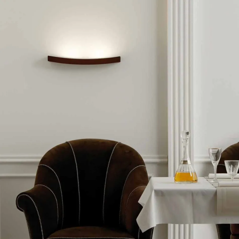 Lampe moderne design stål væg Ø50xh.3,5xsp.10 cm Eldora Viadurini