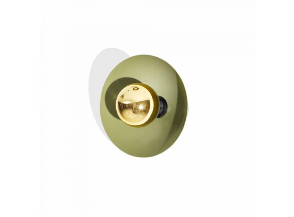 Moderne design væglampe i metal med guld dekoration Made in Italy - Valta Viadurini
