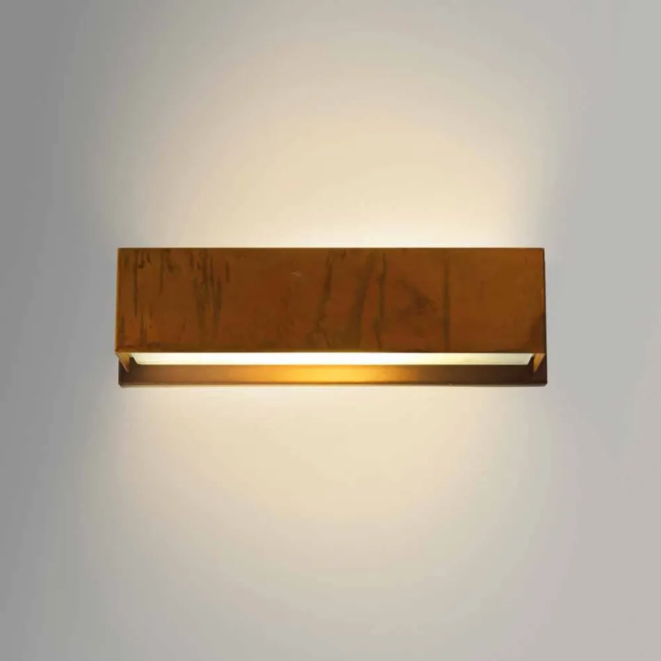 Lampe design mur af messing og rustfrit Ø35xh.10xsp.9 cm Harya Viadurini