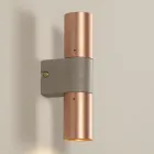 Væglampe i keramik og kobber håndlavet i Italien - Toscot Match Viadurini