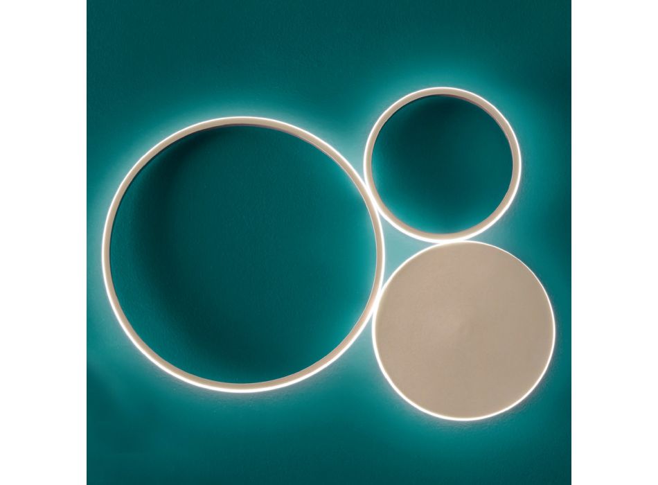 Væglampe i malet metal med LED Moderne Design - Punto Viadurini