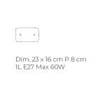 Håndblæst perlemor glas væglampe i Venedig - Krystal Viadurini