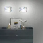 Håndblæst perlemor glas væglampe i Venedig - Krystal Viadurini