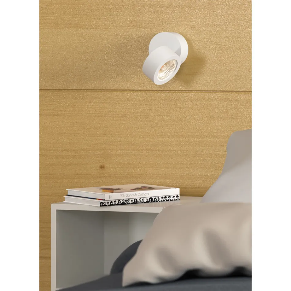 14W Led væglampe til indendørs i hvid eller sort aluminium - Kina Viadurini