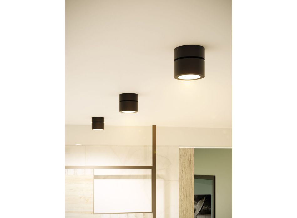 14W Led væglampe til indendørs i hvid eller sort aluminium - Kina Viadurini