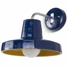 Moderne væglampe i toscansk majolica og messing, Rossi Toscot Viadurini