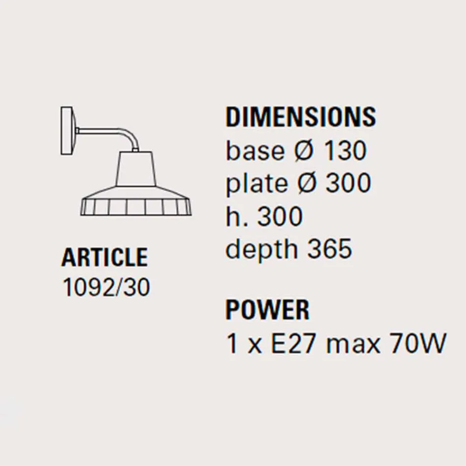 Moderne væglampe i toscansk majolica og messing, Rossi Toscot Viadurini