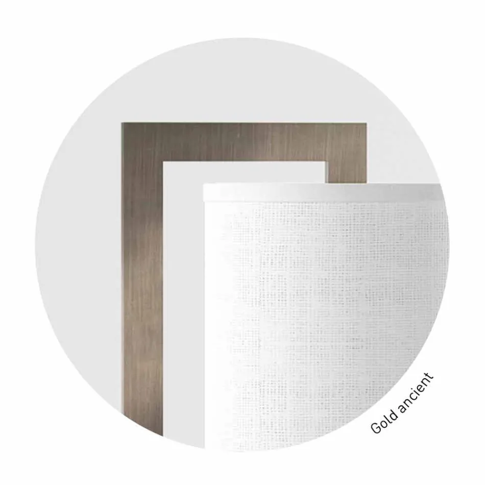 Moderne metalvæglampe med høreskærm lavet i Italien - Bali Viadurini