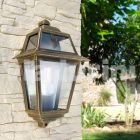 Væglampe til klassisk udendørs lavet i Italien, Kristel aluminium Viadurini