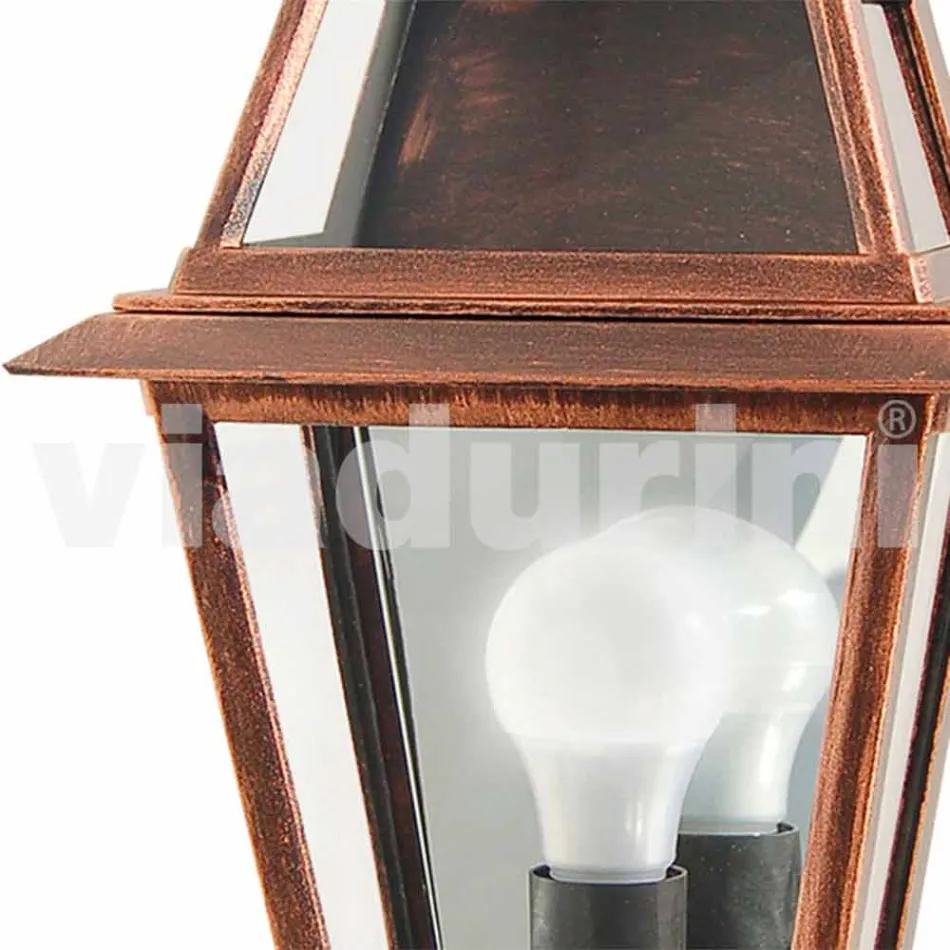 Væglampe til klassisk udendørs lavet i Italien, Kristel aluminium Viadurini