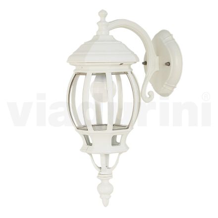 Udendørs væglampe i hvid aluminium Made in Italy - Dodo Viadurini