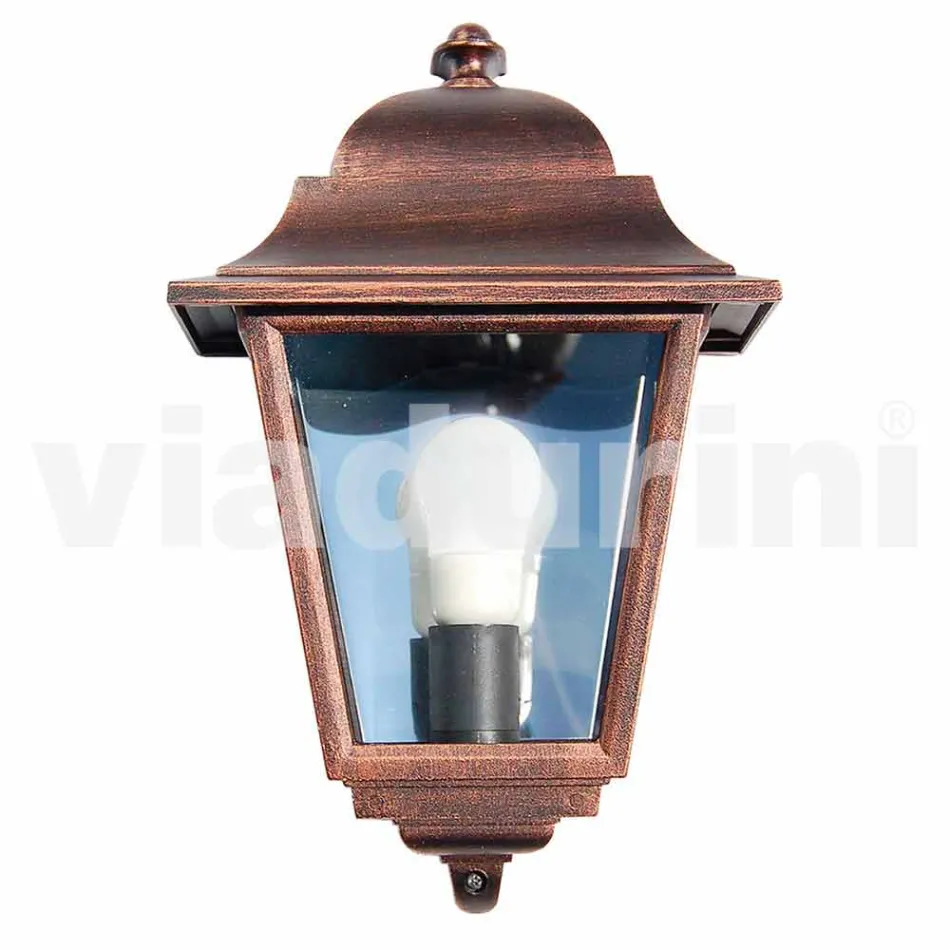 Udendørs aluminium væglampe lavet i Italien, Aquilina Viadurini