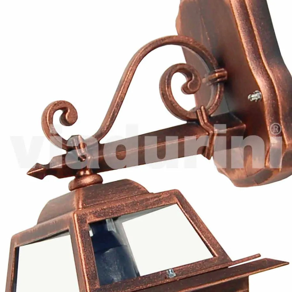 Udendørs væglampe i aluminium lavet i Italien, Kristel Viadurini