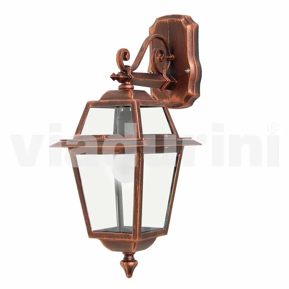 Udendørs væglampe i aluminium lavet i Italien, Kristel Viadurini