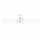 Udendørs væglampe i aluminium produceret i Italien, Anika Viadurini