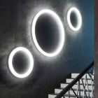 Moderne rund væglampe i polyethylen Made in Italy - Slide Giotto Viadurini