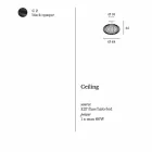 Moderne loftslampe i lakeret stål, Ø48xH 35 cm, Heila Viadurini