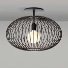 Moderne loftslampe i lakeret stål, Ø48xH 35 cm, Heila Viadurini