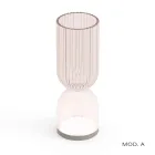 Bordlampe / Vase i polymethylmethacrylat i 2 farver - Lucis Viadurini