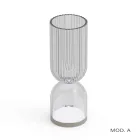 Bordlampe / Vase i polymethylmethacrylat i 2 farver - Lucis Viadurini