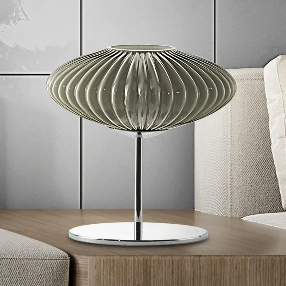 Artisan bordlampe i håndblæst glas i Venedig - Dafne Viadurini