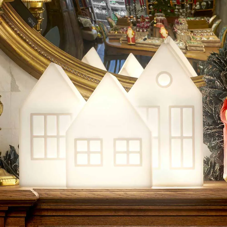 Bordlampe Casette Led Hvid eller Rød Design Slide Made in Italy - Kolme Viadurini