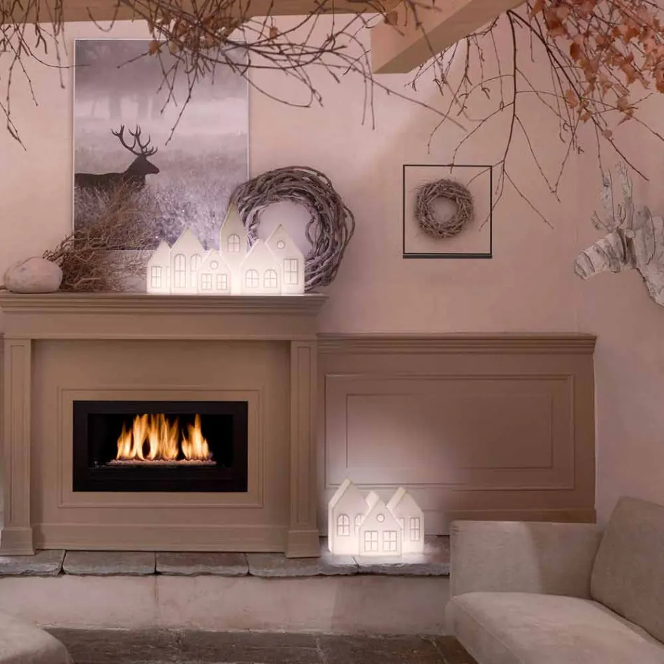 Bordlampe Casette Led Hvid eller Rød Design Slide Made in Italy - Kolme Viadurini