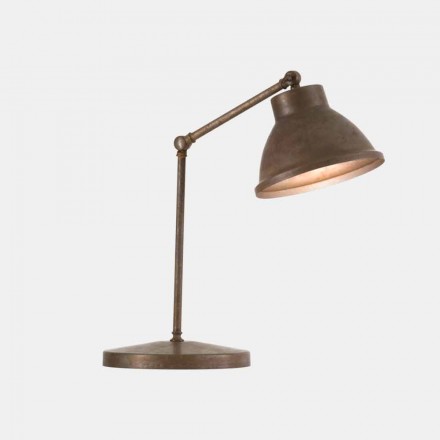 Bordlampe med samling i messing og jern Vintage Design - Loft af Il Fanale Viadurini