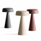 Bordlampe med struktur i polyethylen Fremstillet i Italien - Desmond Viadurini