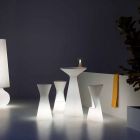 Bordlampe med struktur i polyethylen Fremstillet i Italien - Desmond Viadurini